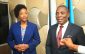 Mme Sandrine Ngalula, DG de l'ARE et M. Gaby Lubiba, DG de l'OCC
