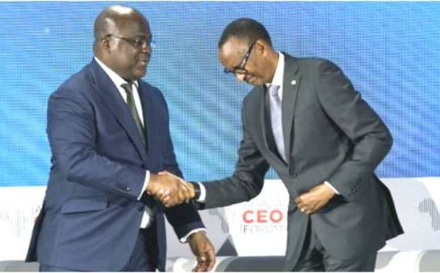 Félix Tshisekedi et Paul Kagame